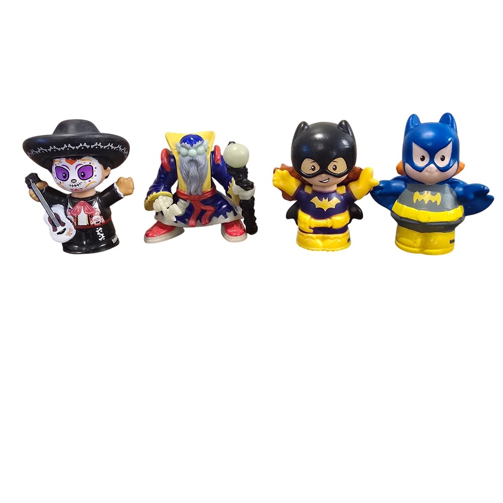 Fisher Price Little People Dia de Muertos Charro Batman Batgirl Vtg 1999 Wizard